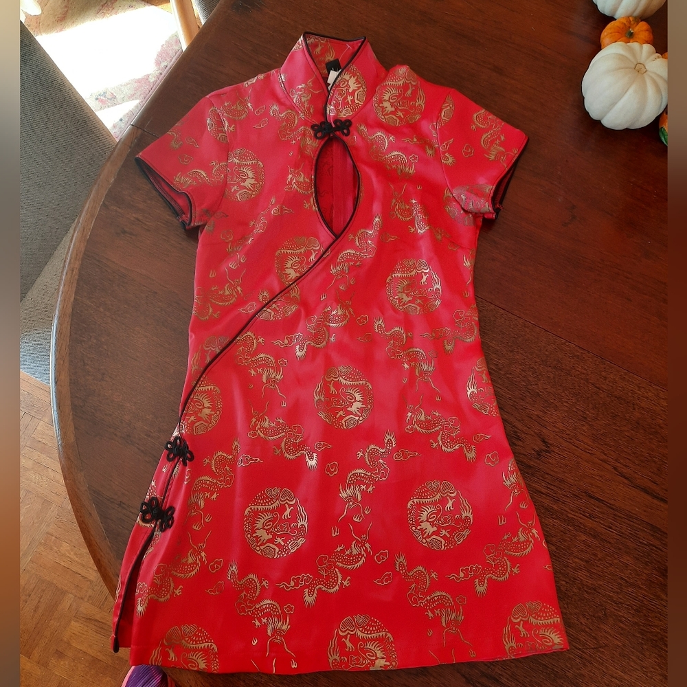 Frederick's of Hollywood Asian style dress M Halloween